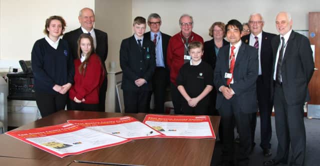 East Sussex County Council political group leaders joined members of East Sussex Children in Care Council and childrens services chiefs at a ceremony so sign a pledge to looked-after children in the county SUS-170217-111343001
