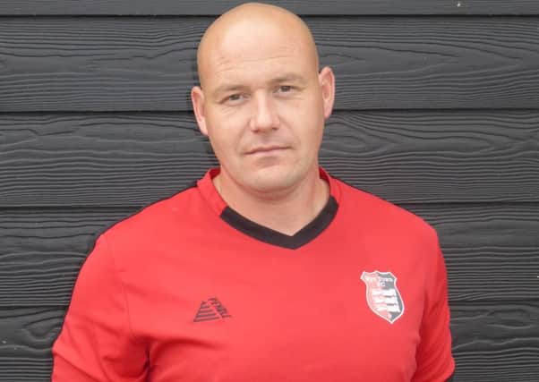 Rye Town manager and goalkeeper Shane Ridgers.