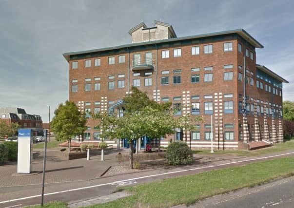 Crawley Police station. Google street view image