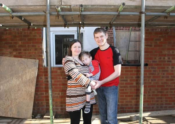 Kirsty and Jon Lester and their son Alexander at their home. Picture: Derek Martin