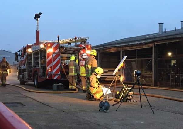 Five engines were sent to deal with the fire. Pictures: Littlehampton Fire Station/West Sussex Fire and Rescue Service
