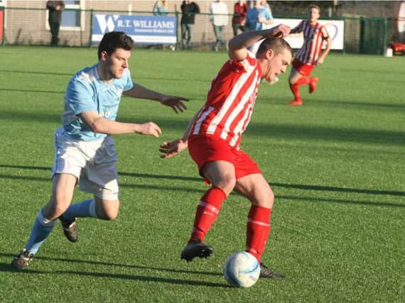 Chad Milner struck as Steyning came from two goals down to beat Bexhill United on Saturday. Picture: Derek Martin DM1727442