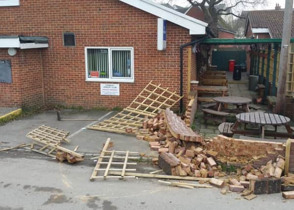 The vandalism took place on the night of Friday, February 17. Picture: Sussex Police