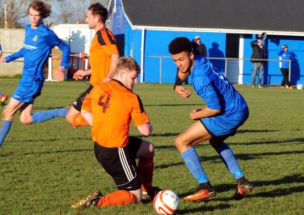 Action from Selsey's win over Midhurst / Picture by Kate Shemilt