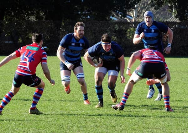 Ben Deavall in action for Chichester against TJs / Picture by Kate Shemilt