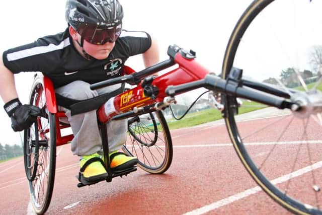 Nathan is hoping for a new wheelchair to allow him to pursue his Paralympic dreams