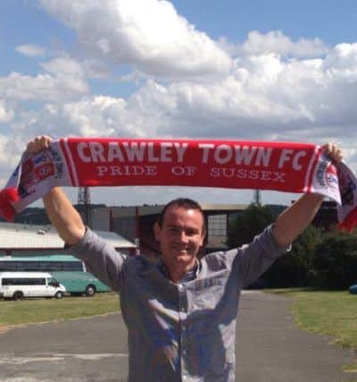 Crawley Town fan Steve Herbert SUS-160111-112347002