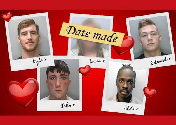 Four people have yet to answer their Valentine's messages. Picture: Sussex Police