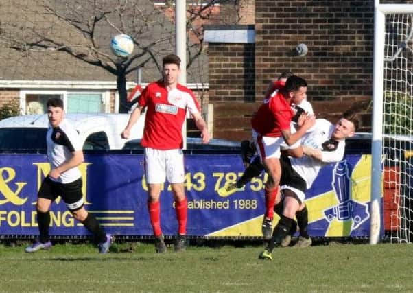Action from Pagham's encounter with Arundel / Picture by Roger Smith