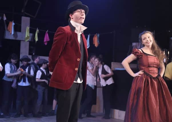 Frank Milham, 17, was spotted by Paul Binfield from Paddy Power at a recent production  of Oliver! pictured. Picture: Barry Holder