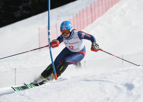 Yasmin Cooper in action on the slops of Bormio / Picture by Racer Ready