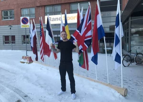 Nick Smith in Finland for the ice carving world championships SUS-170222-162753001