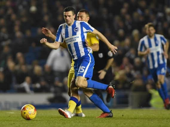 Albion winger Jamie Murphy in action against Leeds earlier this season. Picture by Phil Westlake (PW Sporting Photography)