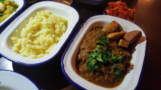 Lamb curry with kichidi was delightful SUS-170221-142849001