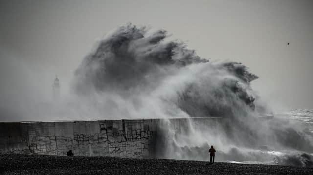 A Newhaven photographer captured these incredible shots of Storm Doris hitting the coast. Photo by Steve Creffield SUS-170223-134802001