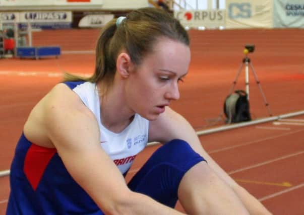 Elise Lovell struck gold in the long jump in Sheffield.