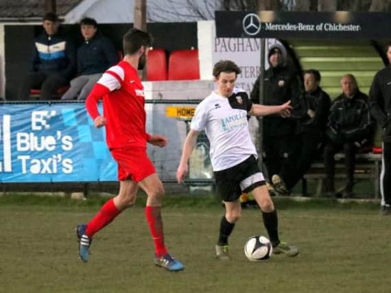Kieron Pamment in action for Pagham earlier this season.