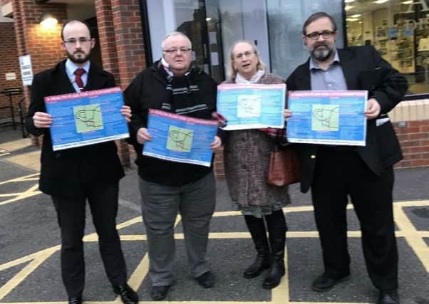 The labour party in Littlehampton have drawn up their own health vision for the town. Pictured are (left to right) councillors Freddie Tandy, Mike Northeast and local party chairs, Maralyn May and Alan Butcher, taking the health plan to a meeting of Arun District Council's cabinet