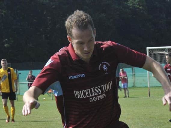 Lewis Hole took his goal tally for the season to 27 with a hat-trick as Little Common beat East Preston 3-0.