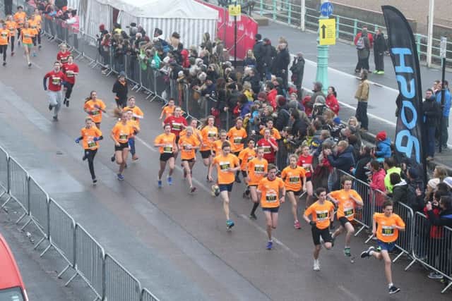 Runners from across Sussex are taking part in the Brighton Half Marathon. Picture: Eddie Mitchell