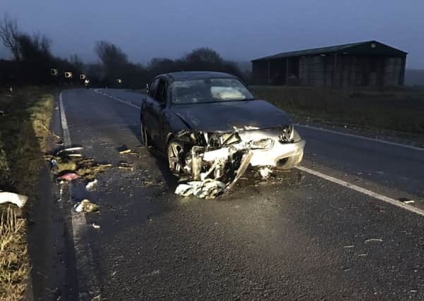 The driver was arrested after failing a roadside breath test. Picture: Sussex Roads Police