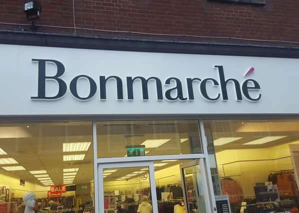 Bonmarche's new sign at its West Street store in Horsham