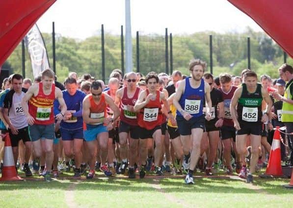 Runners set off at the Mid Sussex marathon. Picture: Place for People Leisure