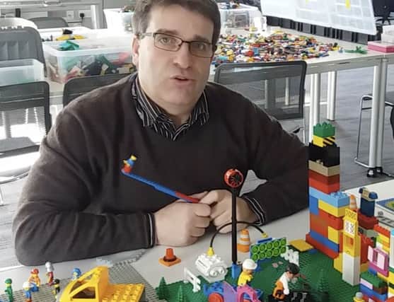 Dr Andy Clegg uses LEGO to help students think through play