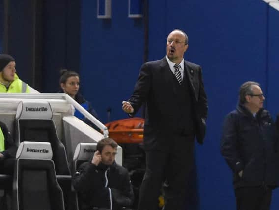 Rafa Benitez pictured at the Amex tonight. Picture by Phil Westlake (PW Sporting Photography)
