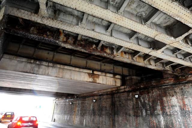 The retired civil engineer said the railway bridge is 'dank, dark and pigeon-infested'. Picture: Steve Robards