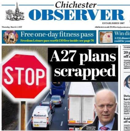 When Chris Grayling announced in March Chichester's scheme had been scrapped it was feared the Â£250m had gone