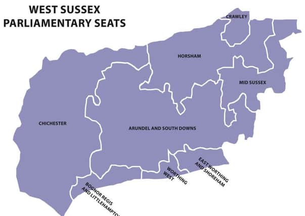 West Sussex parliamentary constituencies SUS-160229-122628001