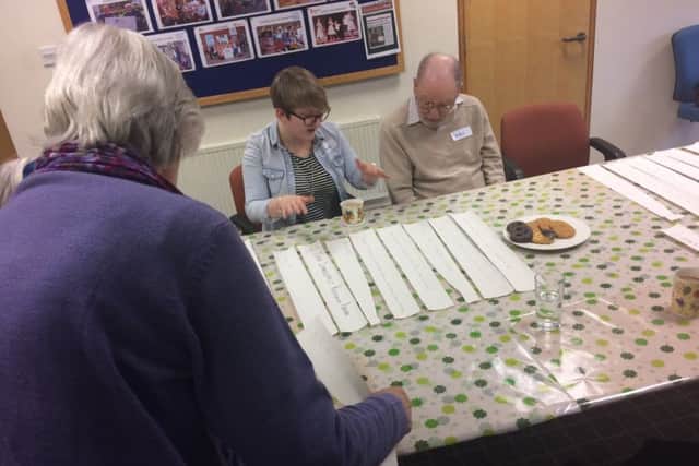 Creative Responses workshops involve reminiscence and evoking memories in people with dementia