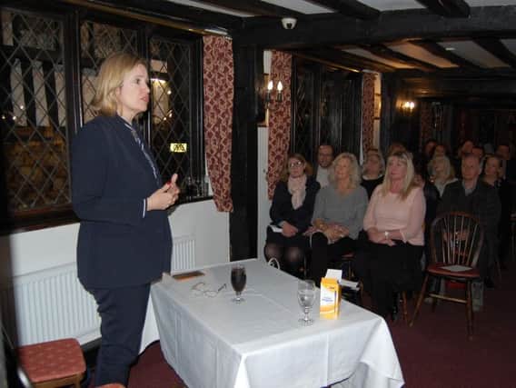 Amber Rudd MP at the meeting