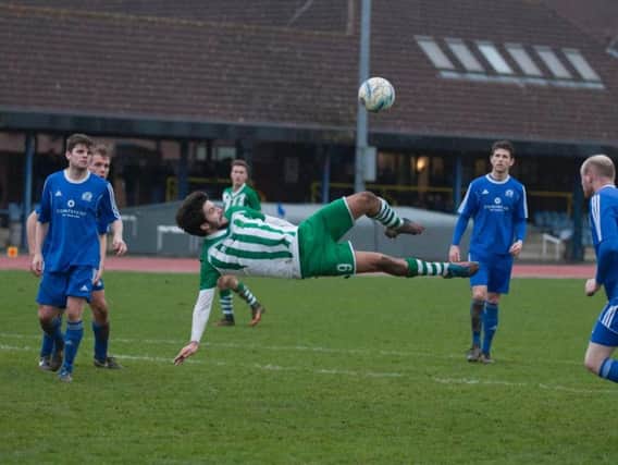 Lorenzo Dolcetti scored a spectacular goal for Chichester City at Broadbridge Heath / Picture by Tommy McMillan