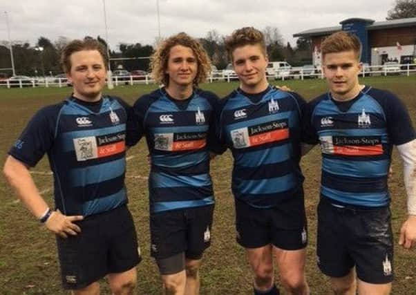 Four of the Chichester youngsters stepping up to the second XV