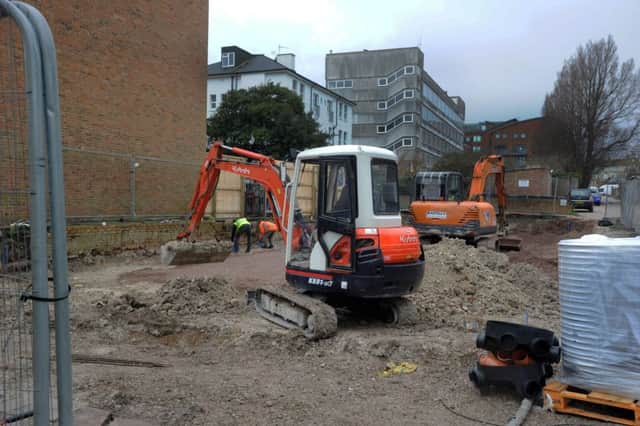 Building Site at 4 The Avenue, Eastbourne (Photo by Jon Rigby)