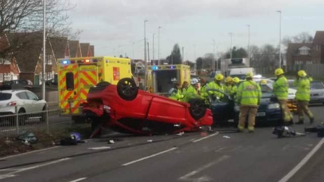 The accident on Pevensey Bay Road