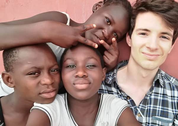 Tom Bryant is campaigning for a new classroom for disadvantaged Ghanaian children. Picture: Tom Bryant SUS-170314-164308001
