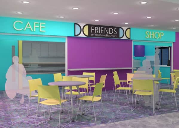 An artist's impression of the new combined shop and cafe