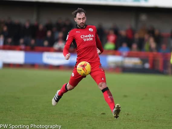 Crawley Town's Josh Payne is up for goal of the month