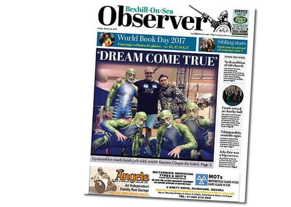 The front page of the Bexhill Observer today (Friday, March 10) SUS-171003-103329001