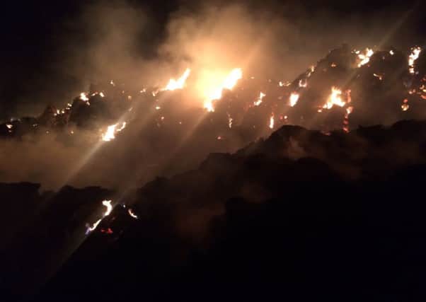 A picture of the raging fire, tweeted by STN 52 Steyning at 1.16am early this morning