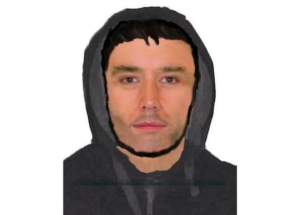 An e-fit image of a man accused of acting suspiciously in Icklesham. Photo by Sussex Police SUS-171003-151918001