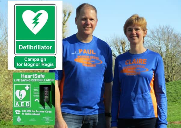 Donate to Claire and Paul's cause at https://www.justgiving.com/crowdfunding/Bognordefibrillator