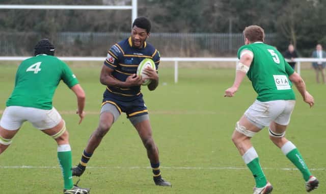 Kariym Irving bagged Raiders' second try at London Irish Wild Geese on Saturday. Picture by Colin Coulson