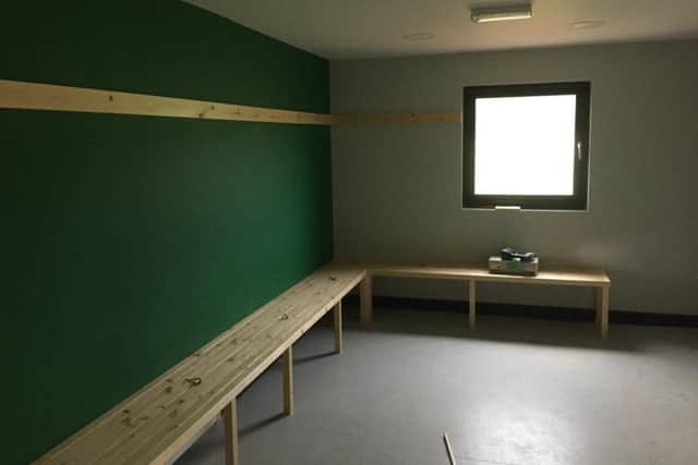 Horsham Rugby Club's changing rooms at their Coolhurst Ground