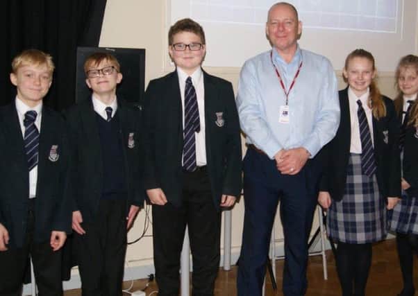 Alan Mackenzie, e-safety expert, which some Felpham Community College students