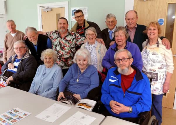 Bernie West (front right) with other club members and volunteers at the April Club in Haywards Heath. Picture: Steve Robards
