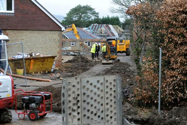 Building site near the Manley's property in Kithurst Park, Storrington. All pics taken on the Manley's property with their approval. Pic Steve Robards SR1704811 SUS-170803-154035001